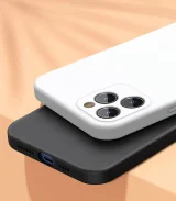 Rugalmas gél tok iPhone 12 Pro Max Liquid Silica Gel tokhoz, piros 10