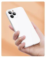 Rugalmas gél tok iPhone 12 Pro Max Liquid Silica Gel tokhoz, piros 11