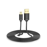 USB–mini USB kábel, 480 Mbps, 3 m, fekete 3