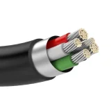 USB–mini USB kábel, 480 Mbps, 3 m, fekete 4