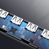USB-C hub – 4x USB 3.2 USB-C tápellátási porttal, szürke 4