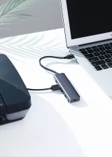 USB-C hub – 4x USB 3.2 USB-C tápellátási porttal, szürke 8