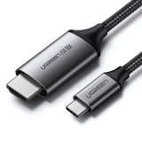 HDMI–USB-C adapterkábel, 4K 60 Hz, 1,5 m, fekete és szürke