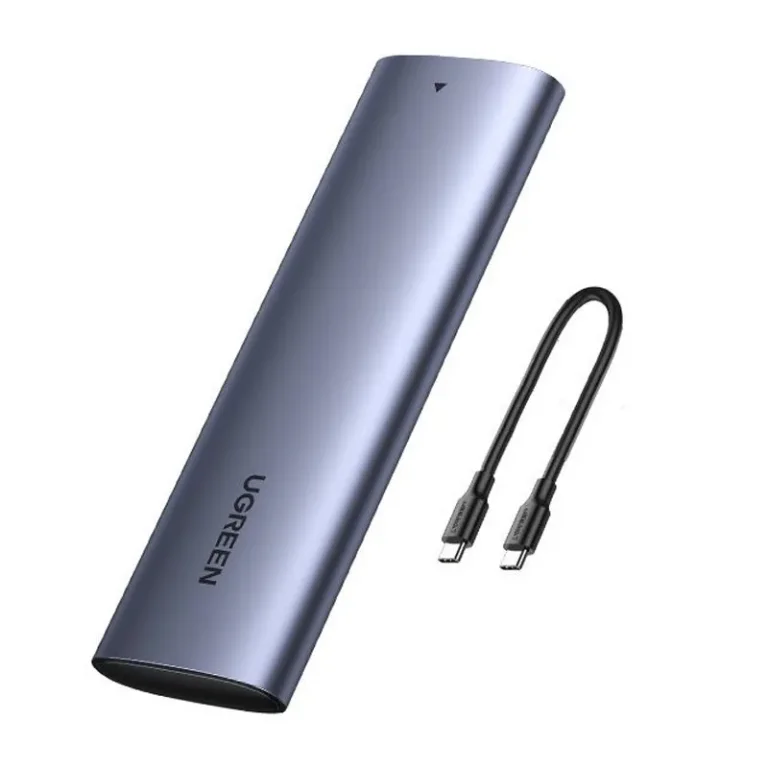 M.2 SuperSpeed 10 Gbps SSD-tok + 0,5 m-es USB-C kábel, szürke