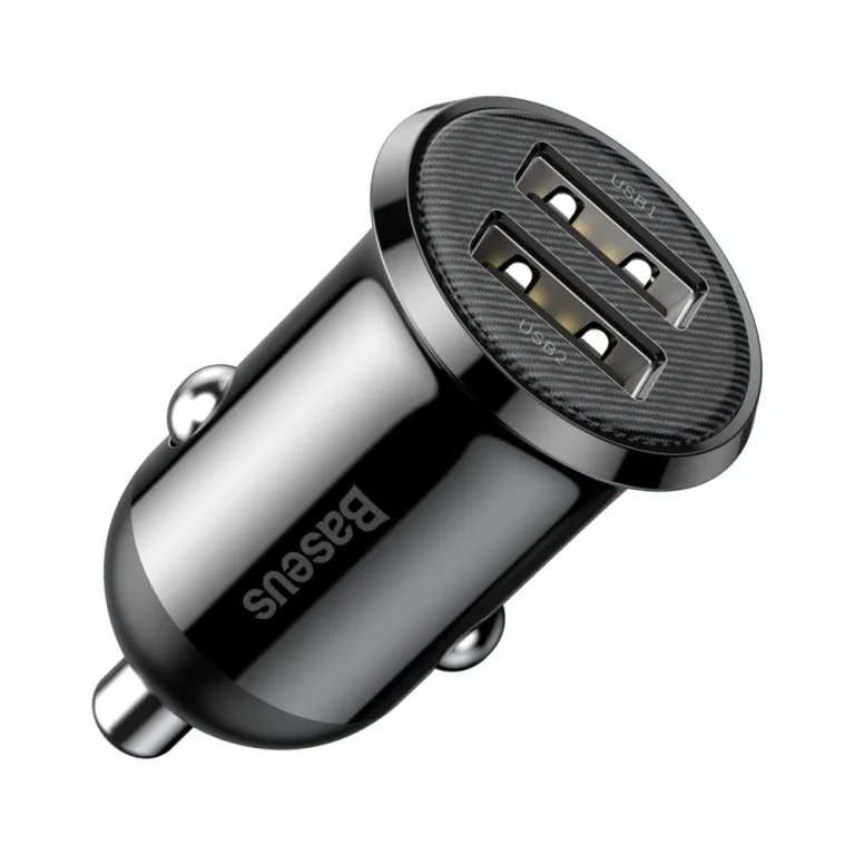 Grain PRO 2x USB 4,8 A autós töltő, fekete