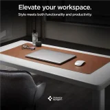 Csúszásgátló gamer laptop egérpad asztalra, 90x40 cm, barna 11