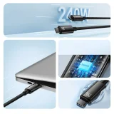 Fonott USB-C kábel 480 Mb/s 240 W Tungsten Gold 3 m Fekete 8