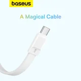 Mini MagSafe Power Bank 10000mAh 30W 0,3 m-es USB-C kábellel, fehér 11