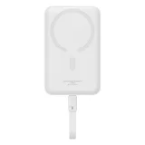 Mini MagSafe Power Bank 10000mAh 30W 0,3 m-es USB-C kábellel, fehér 3