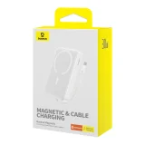 Mini MagSafe Power Bank 10000mAh 30W 0,3 m-es USB-C kábellel, fehér 5