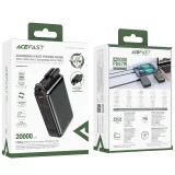 20000 mAh-s M4 PD 67 W-os power bank beépített USB-C kábellel, fekete 11