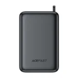 20000 mAh-s M4 PD 67 W-os power bank beépített USB-C kábellel, fekete 8