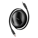 Free2Draw Mini 1 m-es fekete 100 W-os USB-C behúzható kábel