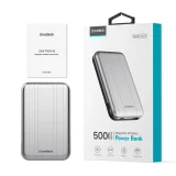 Kicsi, könnyű, 5000 mAh-s MagSafe USB-A USB-C vezeték nélküli power bank, ezüst 3