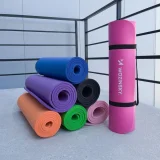 Jóga- és fitnesz szőnyeg 181 x 63 x 0,9 cm, lila 5