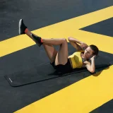 Jóga- és fitnesz szőnyeg 181 x 63 x 0,9 cm, lila 6