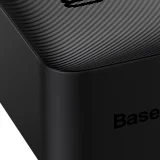 30000 mAh-s, 15 W-os Bipow powerbank + 4 az 1-ben USB-kábel (microUSB / Lightning / 2x USB-C, 1,2 m, fekete) 10