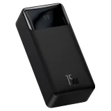 30000 mAh-s, 15 W-os Bipow powerbank + 4 az 1-ben USB-kábel (microUSB / Lightning / 2x USB-C, 1,2 m, fekete) 3