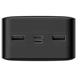 30000 mAh-s, 15 W-os Bipow powerbank + 4 az 1-ben USB-kábel (microUSB / Lightning / 2x USB-C, 1,2 m, fekete) 4