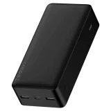 30000 mAh-s, 15 W-os Bipow powerbank + 4 az 1-ben USB-kábel (microUSB / Lightning / 2x USB-C, 1,2 m, fekete) 8