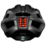 MTB kerékpáros sisak beépített USB LED-es lámpákkal, piros lámpa, szürke 4