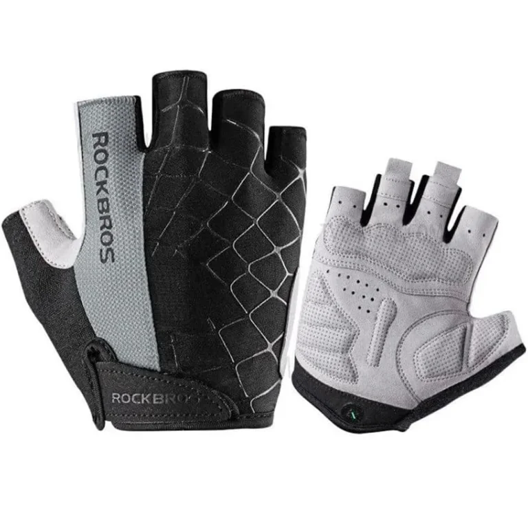 Ujjatlan kerékpáros kesztyű, gyorskioldó, XL méret, szürke