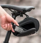 Torba rowerowa pod siodełko z szybkozłączką wodoodporna czarna 8