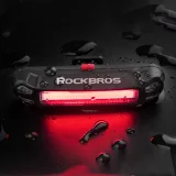 Crvena vodootporna USB-A stražnja biciklistička svjetiljka za ispod sjedala 5