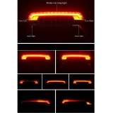 Stražnja biciklistička svjetiljka s daljinskim upravljačem, laserom i funkcijom žmigavca USB-A 4