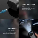 Pumpa za električni bicikl, motocikl, automobil i loptu, 10 bara, s LED zaslonom + USB-C kabelom, crna 6