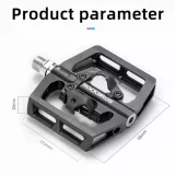 MTB kerékpár pedálkészlet Shimano SPD rögzítőkkel - fekete 4