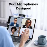 Full HD webkamera mikrofonokkal videofelvételekhez, USB-A - szürke 5