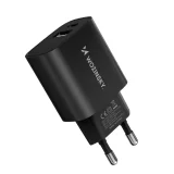 20 W-os USB-A és USB-C hálózati adapter, 100–240 V, fekete 3