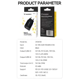20 W-os USB-A és USB-C hálózati adapter, 100–240 V, fekete 5