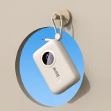 10000 mAh-s powerbank USB-C / iPhone Lightning kábelekkel, bézs 7