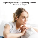 Cozydots sorozatú TWS vezeték nélküli fülhallgató Bluetooth 5.3-mal és zajszűréssel, fehér 7