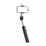 Teleszkópos szelfibot távirányítóval + 2x LED-es lámpával, telefonállvánnyal, 1,3 m – fekete 2