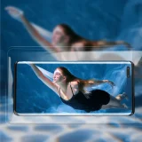 Vízálló tok 7,2 hüvelykes telefonokhoz, hengeres IPX8 AquaGlide zárral – kék 7