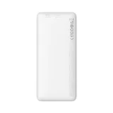 Airpow 20 W 10 000 mAh-s power bank 30 cm-es USB-A–USB-C kábellel – fehér 3