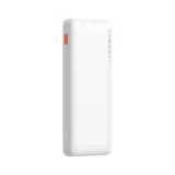 Airpow 20 W 10 000 mAh-s power bank 30 cm-es USB-A–USB-C kábellel – fehér 5