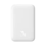 6000 mAh-s mágneses Mini Air 20 W-os power bank USB-C kábellel – Fehér 2