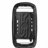 Páncélozott kerékpárváz-táska telefon vagy GPS-hez való zsebbel, 1,7 l + fedél - fekete 2