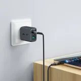 USB-C – USB4 PD3.1 5A kábel adatátvitelhez és 4K videóhoz, 1 m – szürke-fekete 6