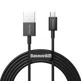 Superior USB-A – micro USB kábel 2A 2 m – fekete