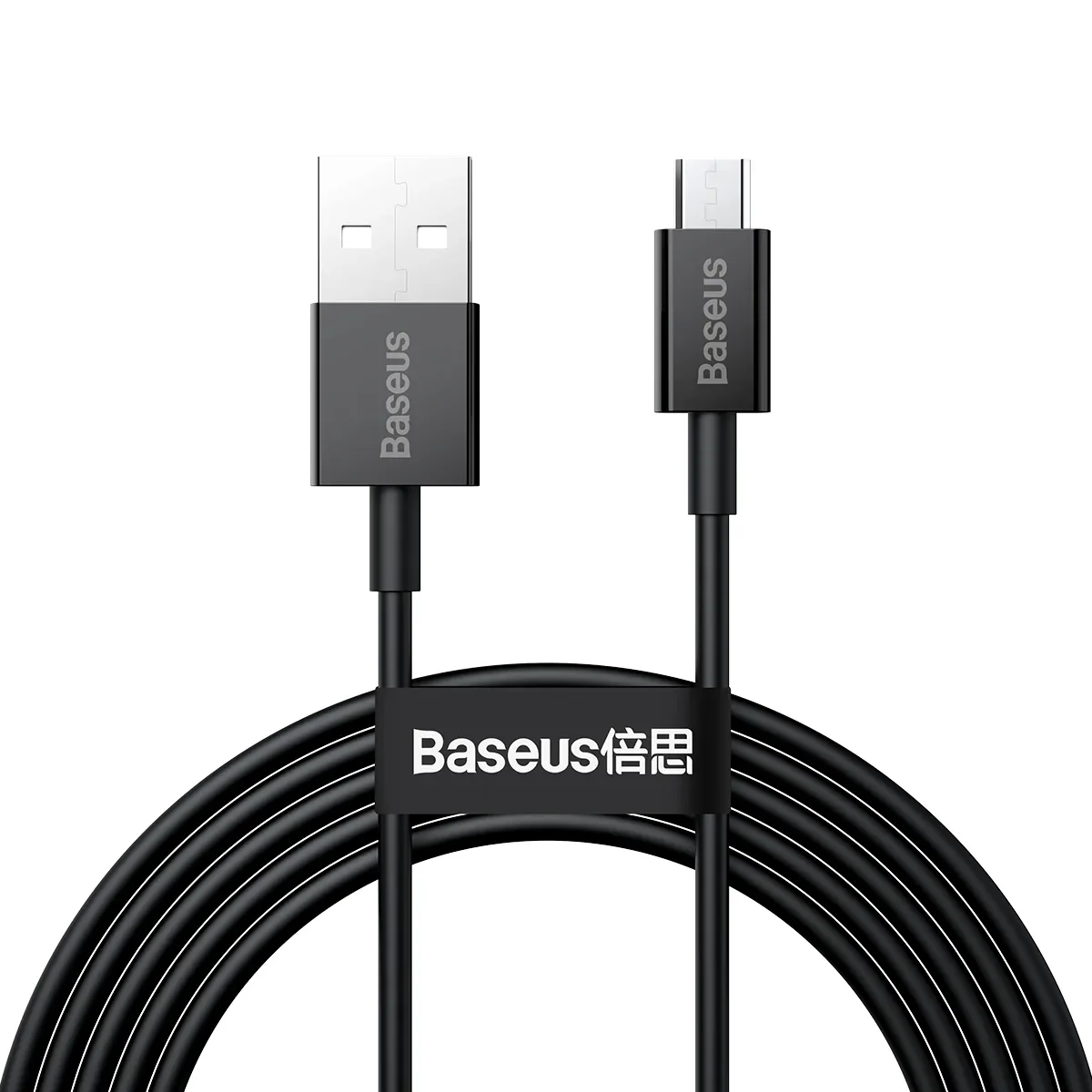 Superior USB-A – micro USB kábel 2A 2 m – fekete Superior USB-A – micro USB kábel 2A 2 m – fekete