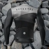 Langärmliges Radtrikot für Frühling/Sommer, Größe M – schwarz 10