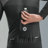 Langärmliges Radtrikot für Frühling/Sommer, Größe M – schwarz 11