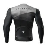 Langärmliges Radtrikot für Frühling/Sommer, Größe M – schwarz 3