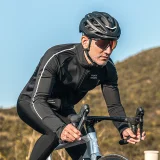 Majica za biciklizam s dugim rukavima za toplu jesen/zimu, veličina M - crna 5
