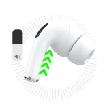 U19 fülbe helyezhető TWS vezeték nélküli Bluetooth 5.3 fülhallgató LED-kijelzővel – Fehér 4